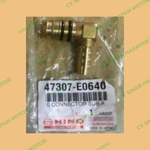 Jual CONNECTOR SUB ASSY 47307-E0640 KONEKTOR ELBOW HINO 500 ALL ...