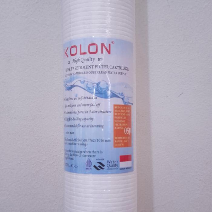 Gambar Sediment Filter Air 40 Inch / Cartridge Filter Kolon - 01/03/05/10 Micron - 05 Micron, 40 Inch dari shandafilter undefined Tokopedia