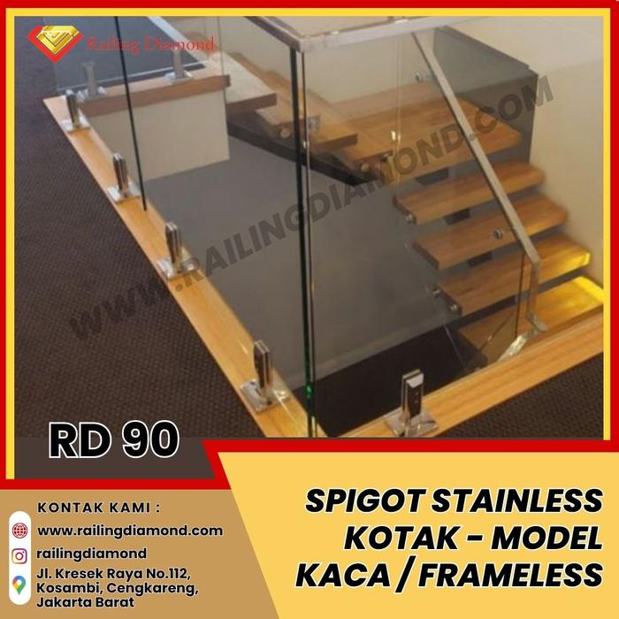 Jual Spigot Railing Tangga Stainless SUS 304 [RD 90] - Jakarta Timur ...