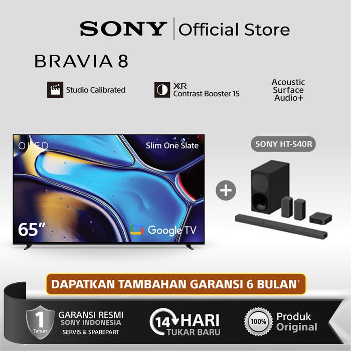 Gambar SONY BRAVIA 8 K-65XR80 K 65XR80 65 Inc OLED 4K Ultra HD Google TV HDR Google TV Smart-TV 65inch - TV+HT-S40R dari Sony Center Official undefined Tokopedia