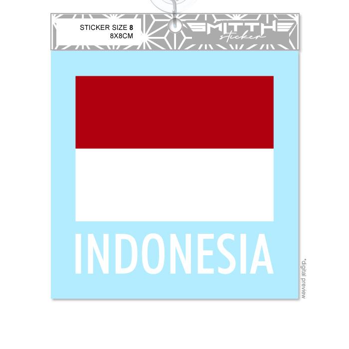 Gambar Stiker bendera Merah Putih Logo Indonesia 2W Cutting Sticker - BEN8CM dari Smitthe undefined Tokopedia