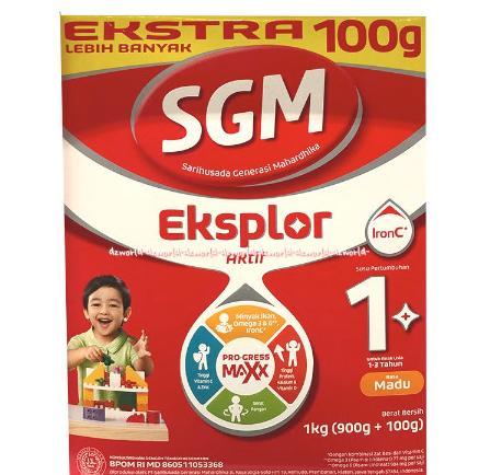 Gambar Sgm Eksplor Aktif 1 Tahun Rasa Madu 900Gr Susu Sgm Bubuk Honey Terhematt dari tiwari stores undefined Tokopedia