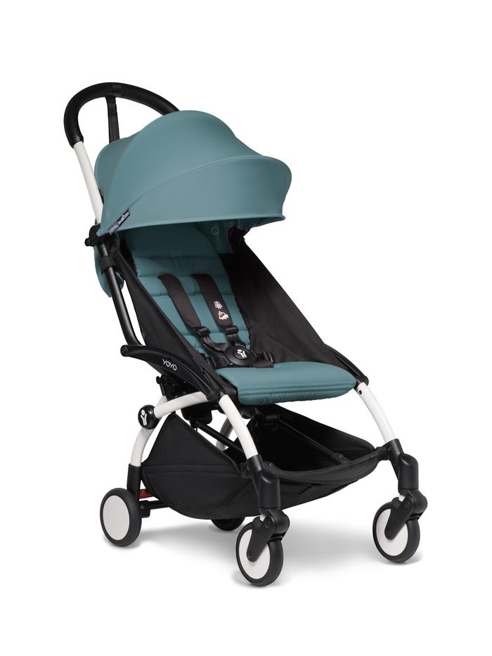 Gambar Stokke Babyzen YOYO² Complete Stroller with 6+ Color Pack - Kereta Dorong Bayi - White/Aqua dari Mothercare Indonesia undefined Tokopedia
