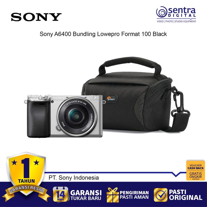 Gambar Sony Alpha A6400 Kit E PZ 16-50mm F3.5-5.6 OSS Lens - Kit Silver +Bag dari Sentra Digital undefined Tokopedia