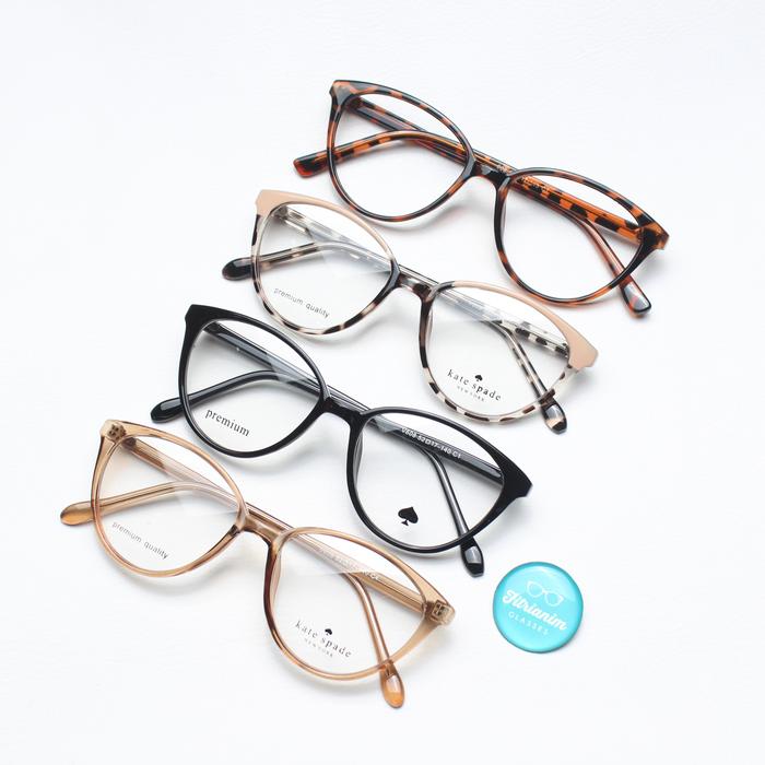 Gambar Kacamata Cat Eye Wanita Tipe 608 Lensa Tipis / Standar - -4.25 sd -6 Cyl, Murni 1.56 dari Fitrianim Glasses undefined Tokopedia