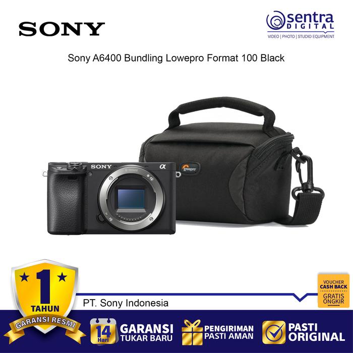 Gambar SONY Alpha A6400 Body Only -Alpha 6400 Kamera Mirrorless Garansi Resmi - BO + Bag dari Sentra Digital undefined Tokopedia