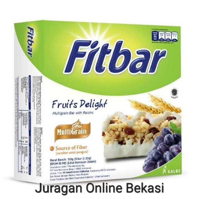 Gambar Aqky Fitbar Delicious Multigrain Bar [5X22Gr] " Paling Murah Di Bekasi - Fruit delight dari faaza103 undefined Tokopedia