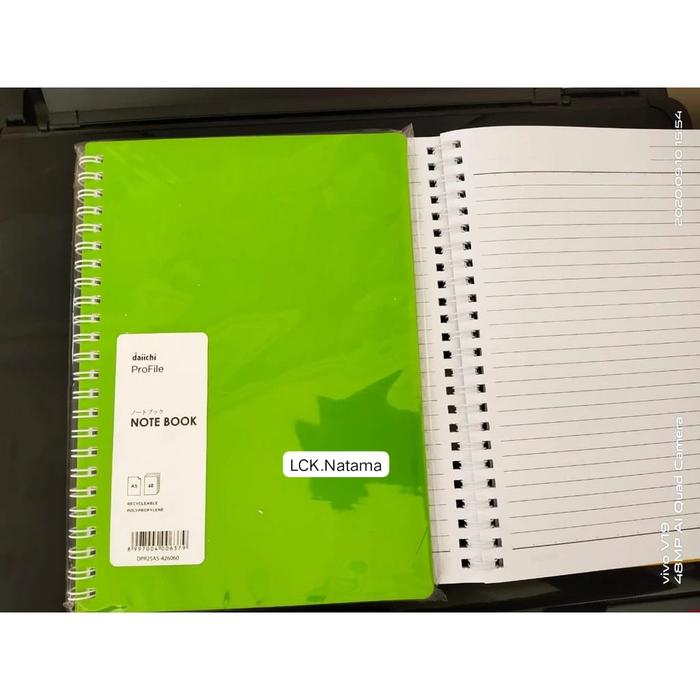 Gambar DAIICHI DPR Note Book A5 60 sheet note book ring besi - LIGHT GREEN dari TokoLCKNATAMAStationary undefined Tokopedia