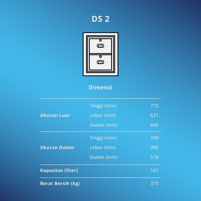 Gambar BRANKAS CASSA BOLDEN - Document Safe | Brangkas Dokumen Tahan Api Brankas Kantor - 2 laci dari Brankas Cassa Bolden Safe undefined Tokopedia