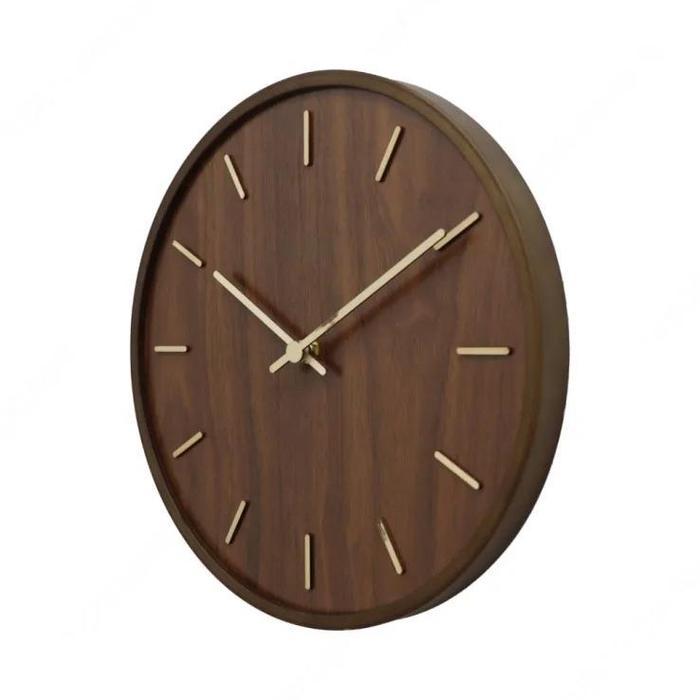 Gambar Jam Dinding Analog Motif Kayu Estetik Jam Bulat Minimalis Diameter 30CM WEO IF6077 - Coklat 8C dari We Store88 undefined Tokopedia
