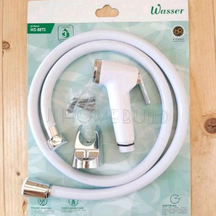 Gambar Jet Shower Toilet WASSER WS 88 TS Shower Cebok Semprotan Kamar Mandi - Putih dari JJ Home Build undefined Tokopedia