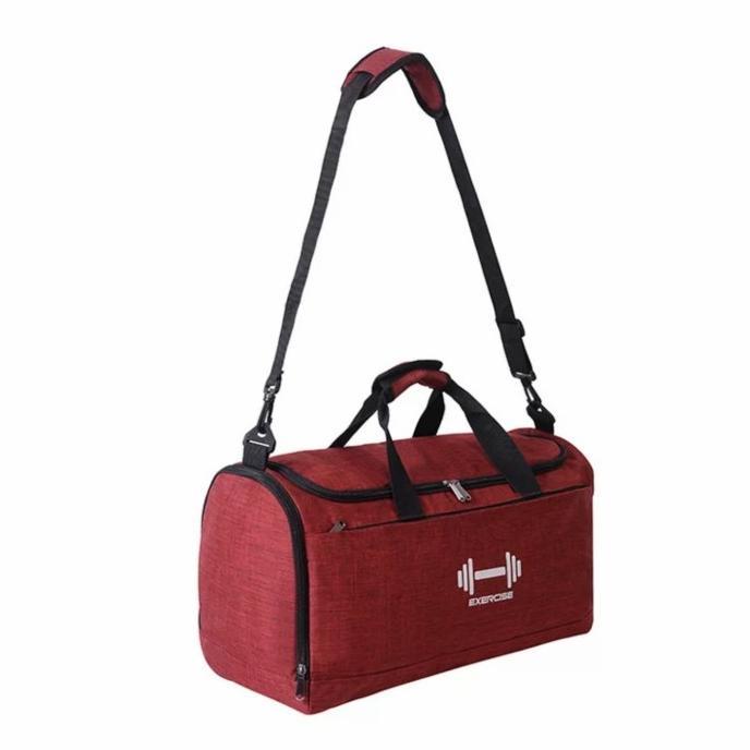 Gambar 010 Tas Gym Olahraga Travel Duffle Bag Water Proof Good Quality New - Merah dari VocalMart undefined Tokopedia