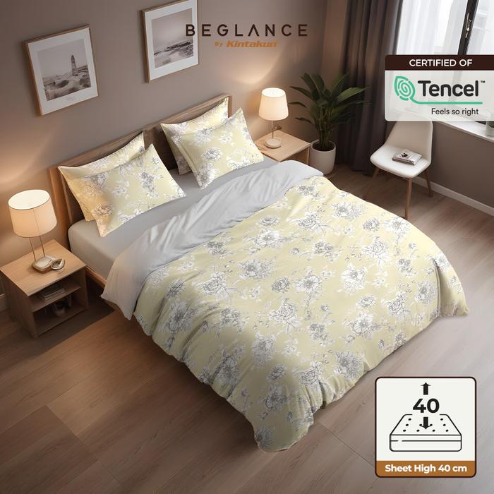 Gambar BEGLANCE Tencel Lyocell Duvet Set Fitted 200 x 200 Soft Premium Multivarian - Echo dari beglancebykintakun undefined Tokopedia