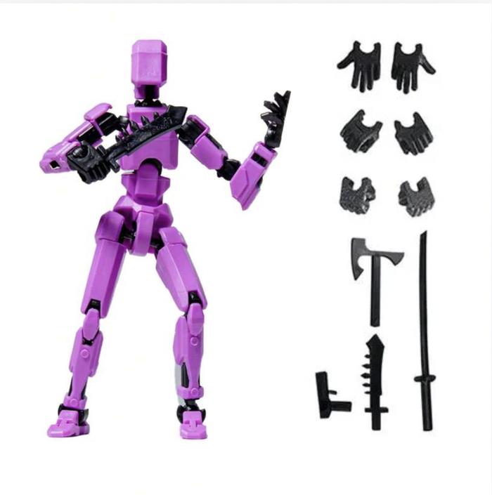Gambar Dummy 13 Model kit Action Figure Robot Stick Warrior 30 titik artikulasi - Ungu dari toritoys undefined Tokopedia