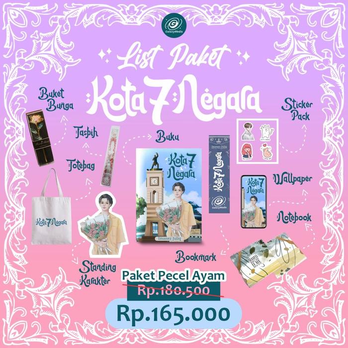 Gambar PRE ORDER - Buku Novel - Kota 7 Negara - Imanez Juliq - Galaxy - Bumifiksi (31 Jul - 13 Agust) - PECEL AYAM dari BumifiksiJogjakarta Kab. Sleman Tokopedia