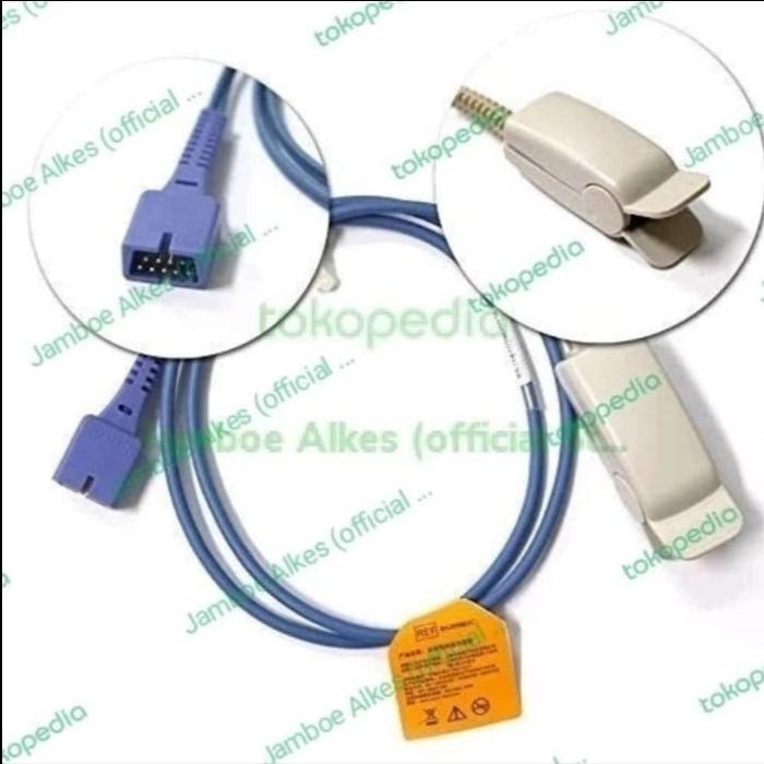 Gambar Kabel SpO2 Sensor Nellcor 9pin (Bayi/Dewasa) - Adult/Dewasa dari Jamboe Alkes undefined Tokopedia