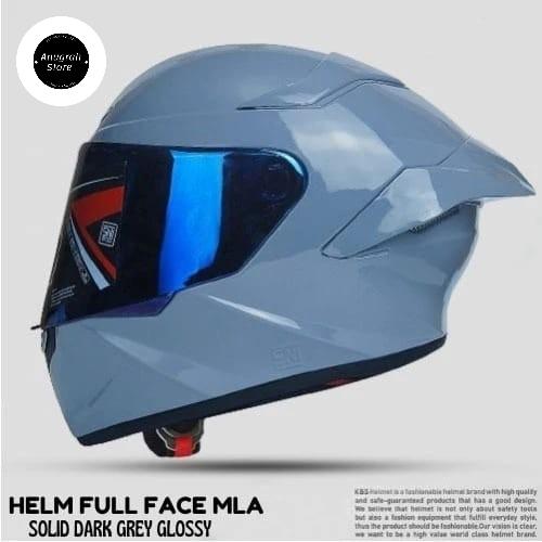 Gambar Helm Full Face MLA TTC Crypton SNI Visor Blue Pria Wanita Dewasa - MLA GORILA GLOS, M dari lilyhelmetstore undefined Tokopedia
