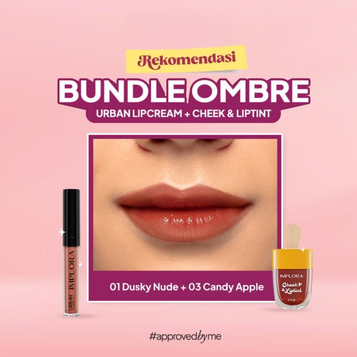 Gambar Paket Ombre Implora Liptint + Urban Lip Cream | Lipcream | Liptint - Urban 01 + Tint 03 dari ElysiaIndonesia undefined Tokopedia