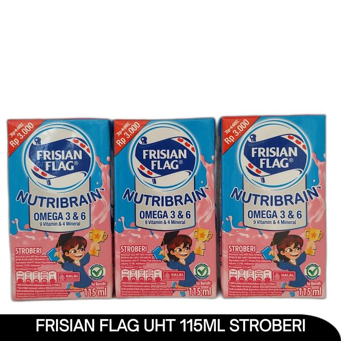 Gambar Susu FrisianFlag UHT Nutribrain 115ml - Strawberi dari edmu undefined Tokopedia
