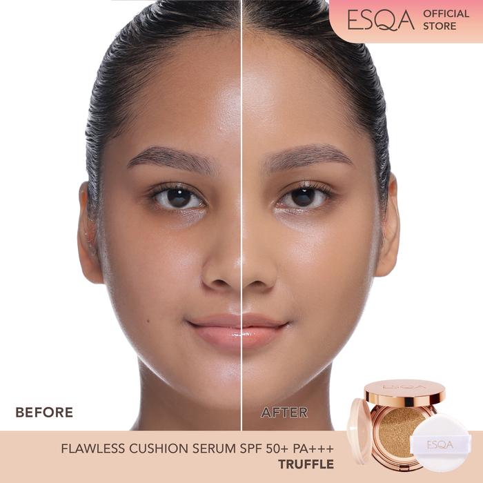 Gambar ESQA Flawless Cushion Serum SPF 50+ PA+++ - Truffle dari Esqa Cosmetics undefined Tokopedia