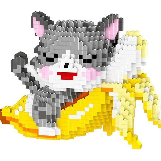 Gambar Larcele Micro Building Blocks Animal Set Diy Mini 3D Building Toy Bricks2427 Dots Kljm10 Banana Cat dari zhafira333 undefined Tokopedia