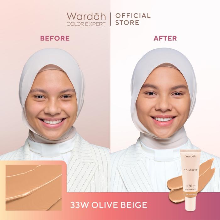 Gambar WARDAH Colorfit Matte Foundation - 32N neutral b dari jselectiv by JHON Putra Kosmetik undefined 2 Tokopedia