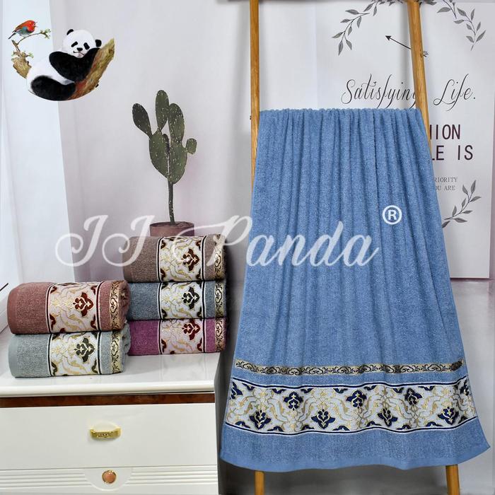 Gambar MH Handuk Mandi Dewasa Motif Katun JJ Panda Tebal 400gr uk 70x140 - JJ PANDA 300gr dari Mbahe_handuk undefined Tokopedia