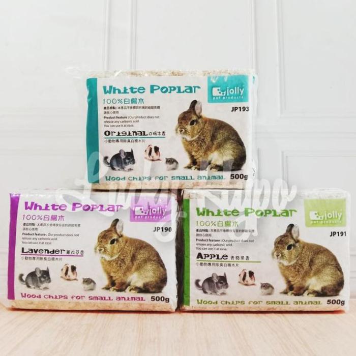 Gambar Yakin Jolly White Poplar Wood Chips Gr Litter Bedding Hamster Kelinci Guinea Pserbuk Kayu dari Hallira Tokko undefined Tokopedia