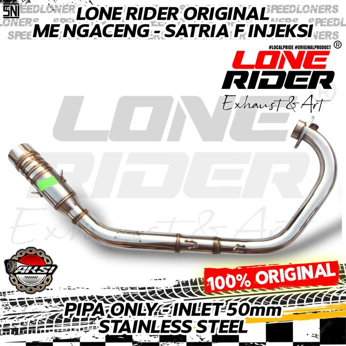 Gambar Knalpot Lone Rider Original Satria F Injeksi Fu Fi Pipa Racing Inlet 50mm Stainless Steel - ME Ngaceng dari Lone Rider Original undefined Tokopedia