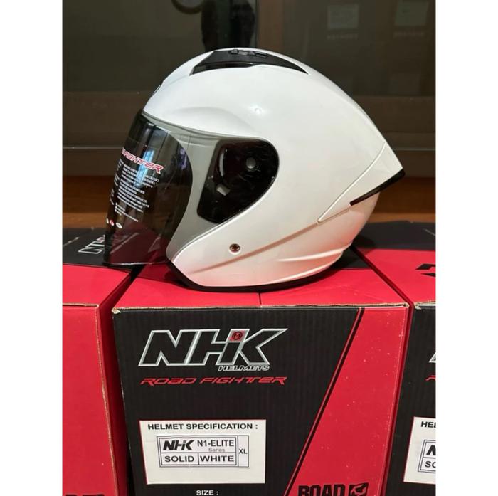 Gambar HELM NHK N1 ELITE SOLID - SNI - Putih, M dari BubuhanHelm undefined Tokopedia