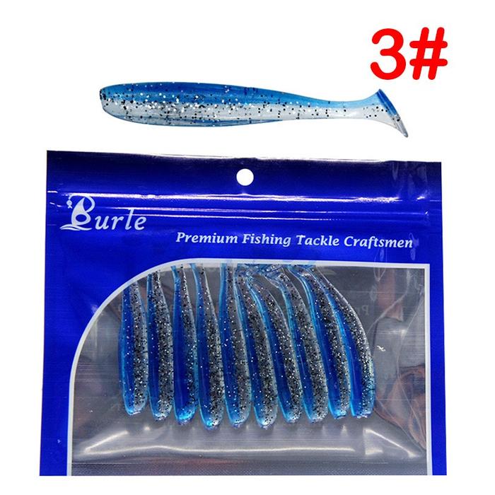 Gambar Umpan pancing mancing Softlure 2 warna 1 Pack isi 10 Pcs - Biru, 9 cm dari Wijaya Store899 undefined Tokopedia