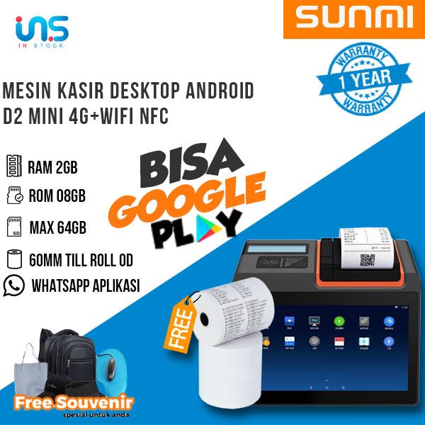 Gambar Mesin Kasir Android SUNMI D2 MINI 4G+WIFI NFC RAM 2/8GB TERMURAH dari IN STOCK undefined Tokopedia