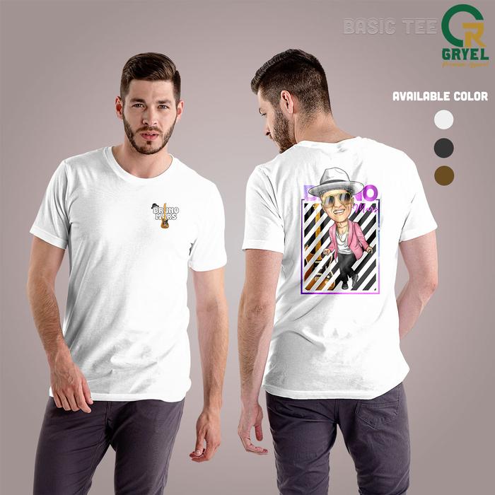 Gambar Kaos Pria Kaos Wanita Baju Distro T Shirt Baju Bruno Mars - Bruno 5, XL dari gryel apparel undefined Tokopedia