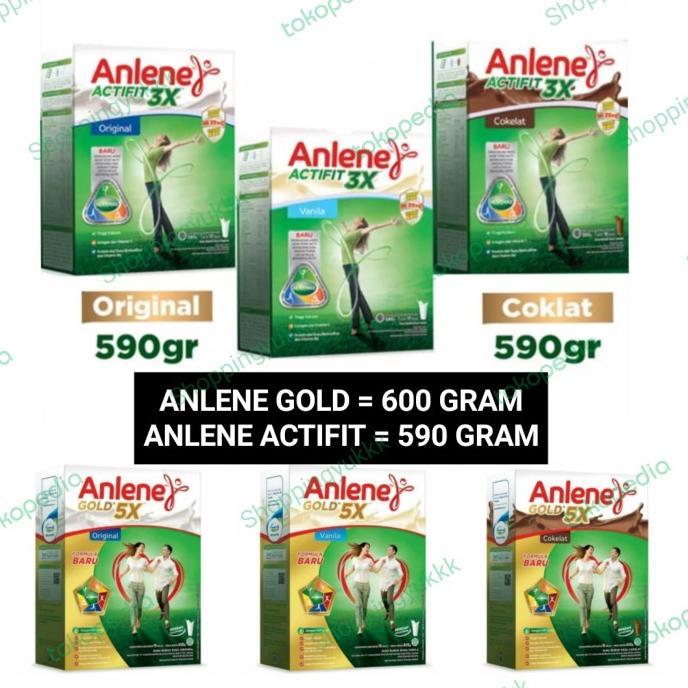 Gambar Anlene Plus kt / 650gr / Susu Anlene 650 gr Cs6 - Actifit Vanilla dari cundamani shop undefined Tokopedia
