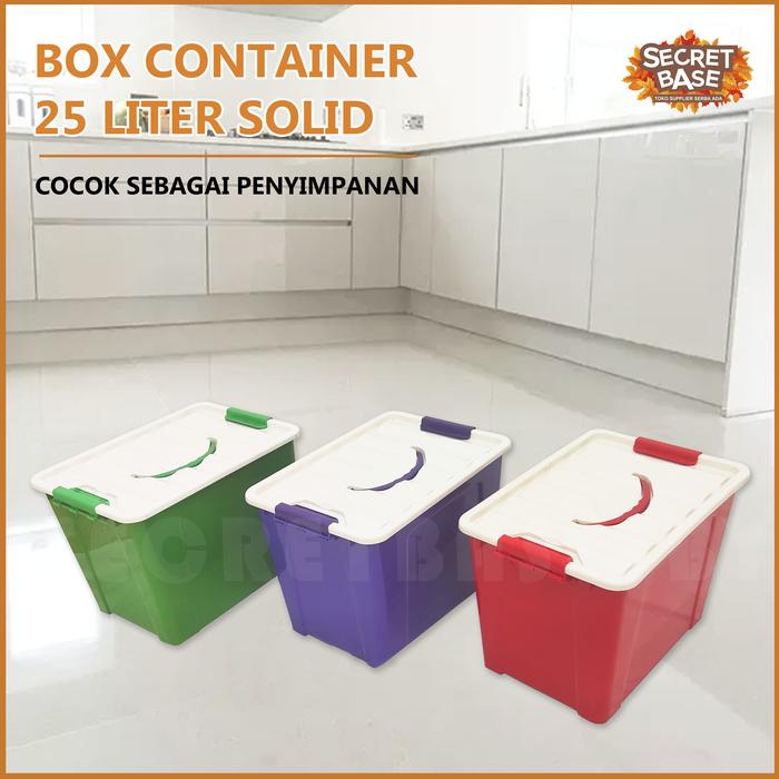 Gambar BOX CONTAINER 25 LITER (SOLID) - Box Serbaguna 25L - Random, Solid dari secretbase.sby undefined Tokopedia