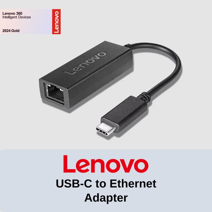 Jual Adapter Lenovo USB-C to Ethernet 4X90S91831 Murah Original ...