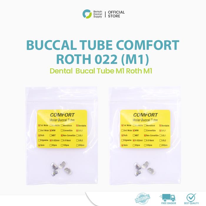 Jual Dental Buccal Tube Comfort M1 Roth dan M1 Edgewise 022 - M1 Roth ...