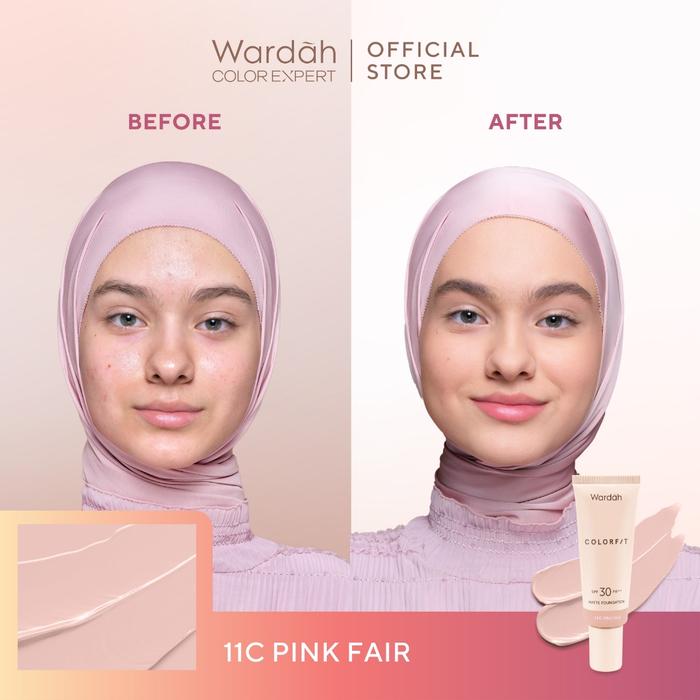 Gambar WARDAH Colorfit Matte Foundation - 32N neutral b dari jselectiv by JHON Putra Kosmetik undefined 3 Tokopedia