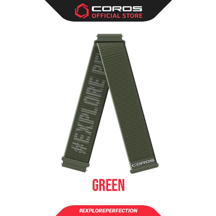 Gambar Coros Nylon Strap Band Watch 22mm - Green dari Coros Indonesia undefined Tokopedia