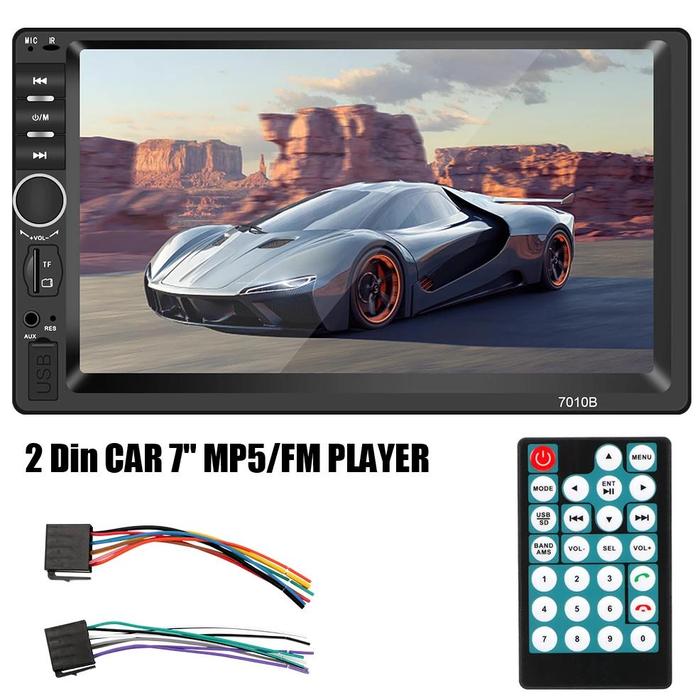Gambar Bluetooth Car Electronics 7 Multimedia Video Player Auto Audio Car Stereo Mp5 2 Din Car Radio Touch Screen dari ChangeMarket undefined Tokopedia