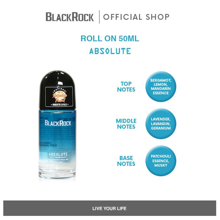 Gambar BlackRock Roll On For Men 50ML - Anti Perspirant Deodorant Variant - Absolute dari vivelle.id undefined Tokopedia