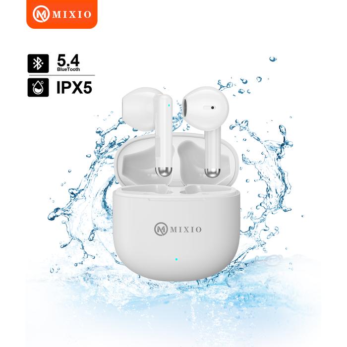 Gambar MIXIO X16 TRUE WIRELESS BLUETOOTH EARPHONE TWS MINI EARBUDS - Putih dari MIXIO undefined Tokopedia