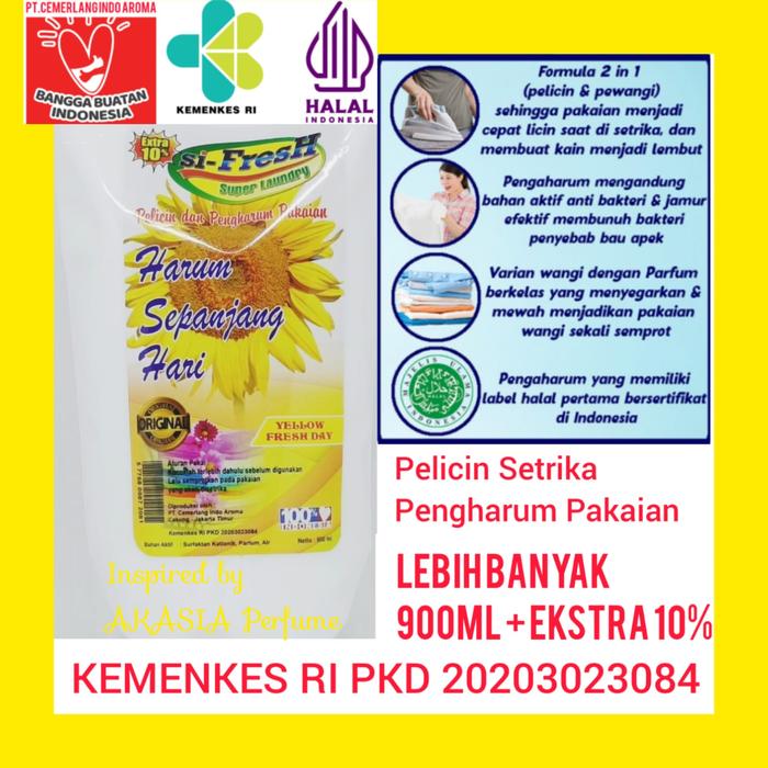 Gambar pelicin dan pewangi freshly parfum baju pakaian super laundry loundry - KUNING AKASIA dari warung wangi by fatema undefined Tokopedia