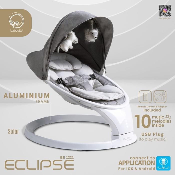 Gambar Babyelle Eclipse With Wood Grain Automatic Baby Swing BE 1221 - Solar White dari Babyelle Indonesia Kota Administrasi Jakarta Barat Tokopedia