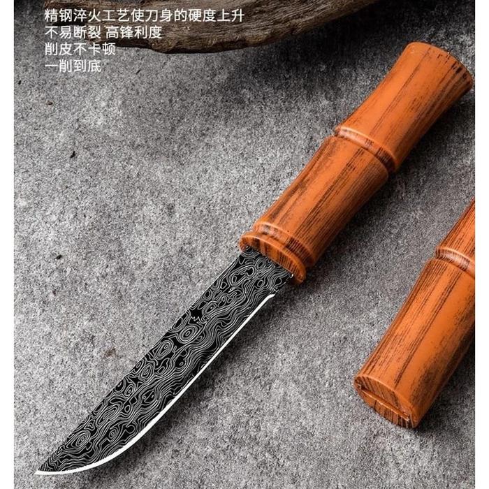 Gambar Pisau Damaskus Pisau Camping Pisau Bambu Mini Pisau Daging Pisau Buah dari TommyAcc undefined Tokopedia