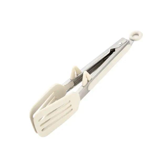 Gambar KKOOM Jepitan Makanan Silicon • Silicone Food Tongs • Penjepit Makanan Silikon Stainless - White  dari KKOOM Indonesia undefined Tokopedia