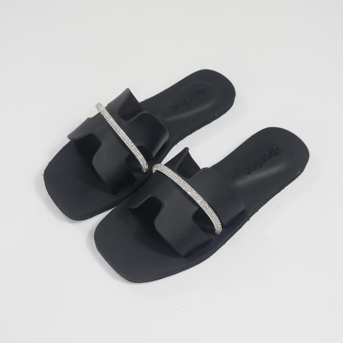 Gambar Thostee Sandal Flat Karet Wanita Monic - Black, 36 dari THOSTEE OFFICIAL undefined Tokopedia
