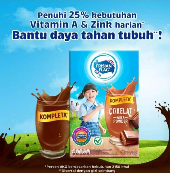 Gambar Frisian Flag Kompleta Coklat / Vanila 800gr Susu Pertumbuhan Instan - COKELAT dari Kid's Corner Susu undefined Tokopedia