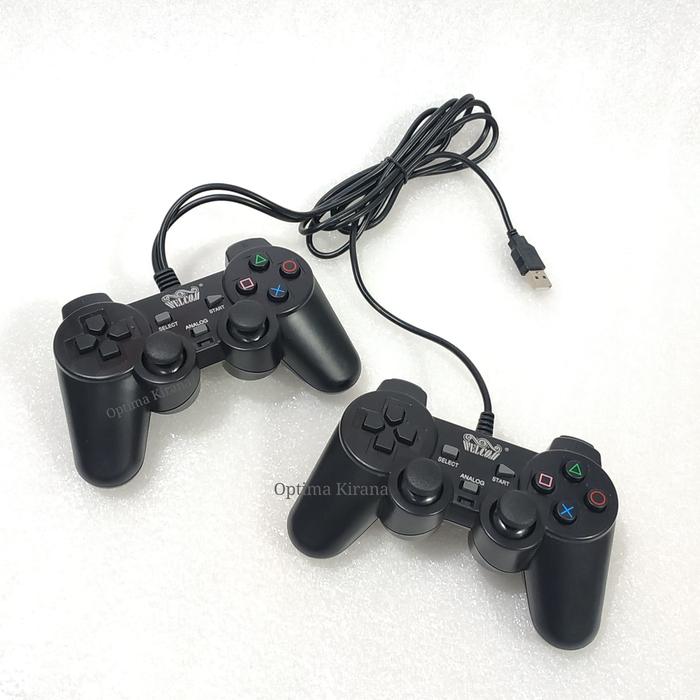 Gambar Stik PC Gamepad USB Double Hitam STICK JOYPAD GAME PAD GETAR X Shock2 CONTROLLER GAME PS3 Android Dual Shock JoyStick Laptop Komputer - WELCOM dari Toko Optima Kirana undefined Tokopedia