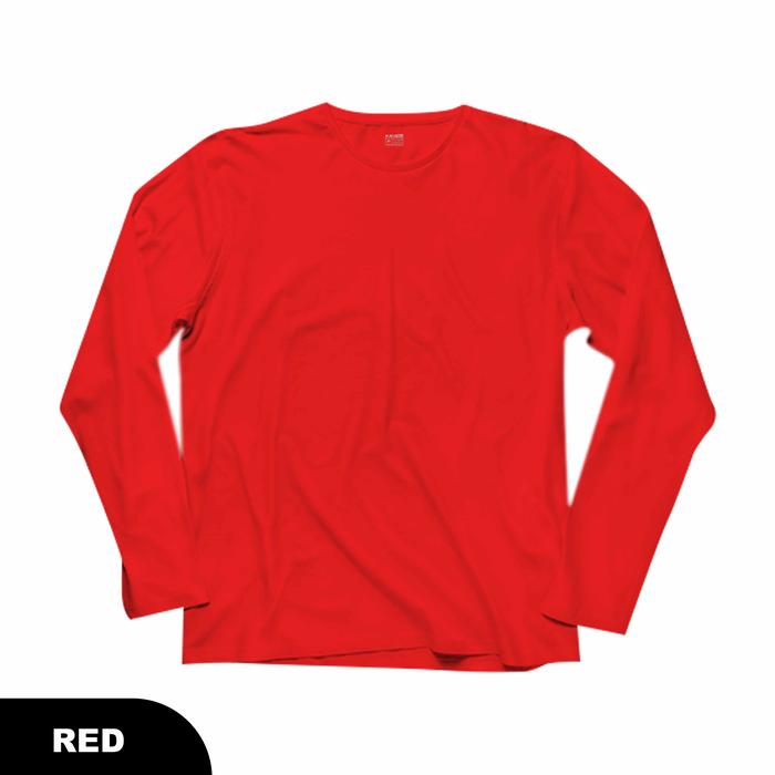 Gambar KAOS POLOS PREMIUM BIG SIZE UNISEX XL-3XL | LENGAN PANJANG T-KAOS #4 - Merah, XL dari TKAOS Official Store undefined Tokopedia